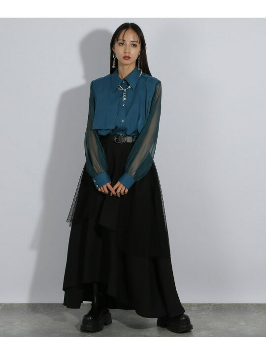 楽天市場】シアーキリカエプリーツシャツ HARE ハレ トップス シャツ  