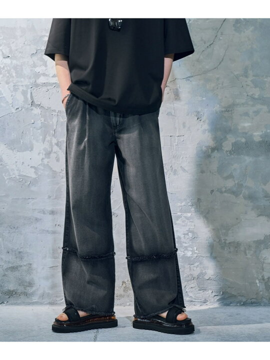 楽天市場】【SALE／25%OFF】(M)Wキリカエフリンジデニム HARE ハレ 