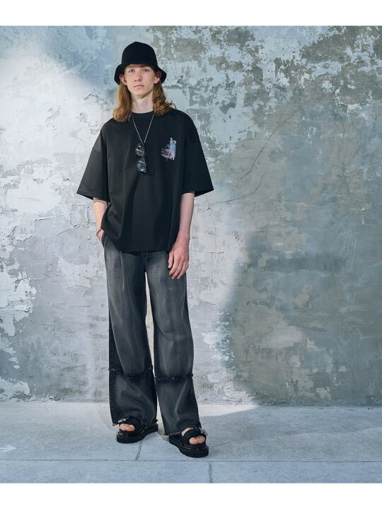 楽天市場】【SALE／25%OFF】(M)Wキリカエフリンジデニム HARE ハレ