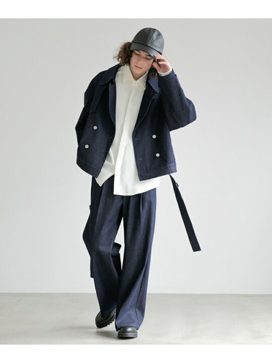 楽天市場】【SALE／30%OFF】(M)デニムショートトレンチBL HARE ハレ 