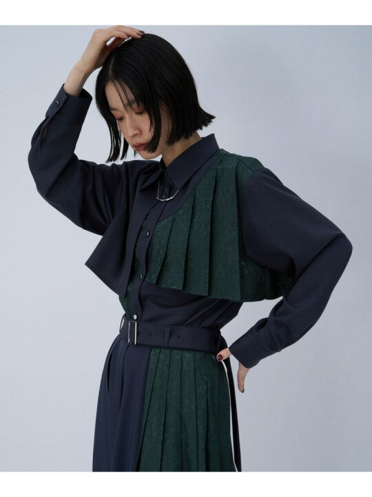 楽天市場】【SALE／37%OFF】ジャガードアシメプリーツシャツ HARE ハレ 