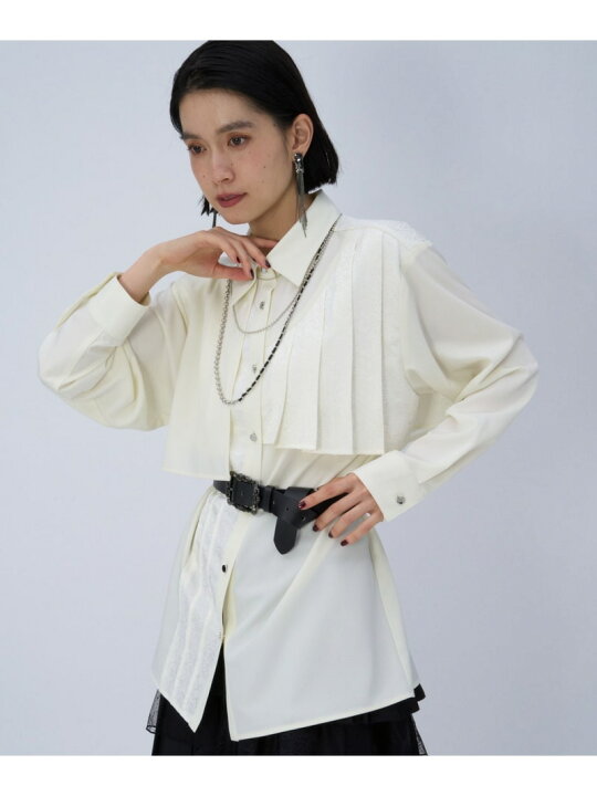 楽天市場】【SALE／37%OFF】ジャガードアシメプリーツシャツ HARE ハレ 