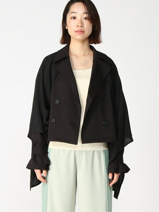 楽天市場】【SALE／50%OFF】(W)フリルショートトレンチ HARE ハレ 