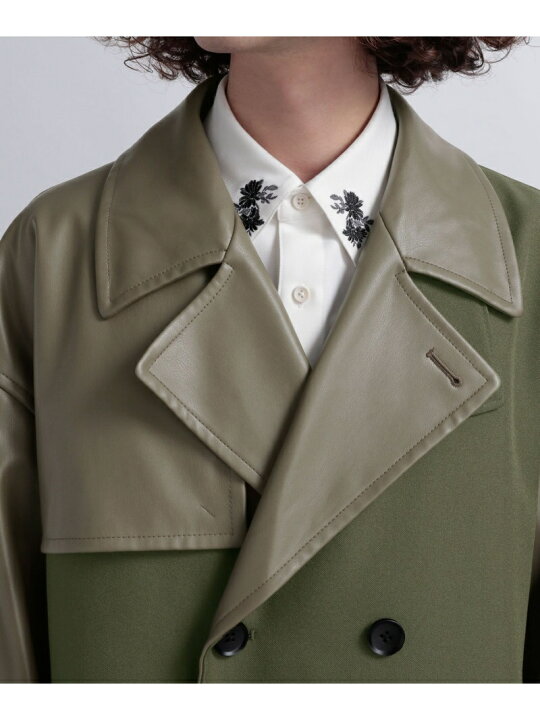 楽天市場】【SALE／40%OFF】(M)Fレザーキリカエトレンチコート HARE 