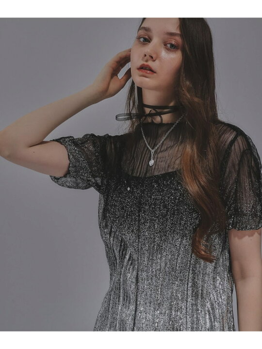 楽天市場】【SALE／33%OFF】ラメプリーツシアートップス HARE ハレ 