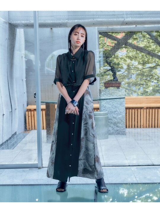 楽天市場】【SALE／17%OFF】【LADIES】シアーガラキリカエワンピース  