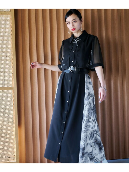 楽天市場】【SALE／17%OFF】【LADIES】シアーガラキリカエワンピース  