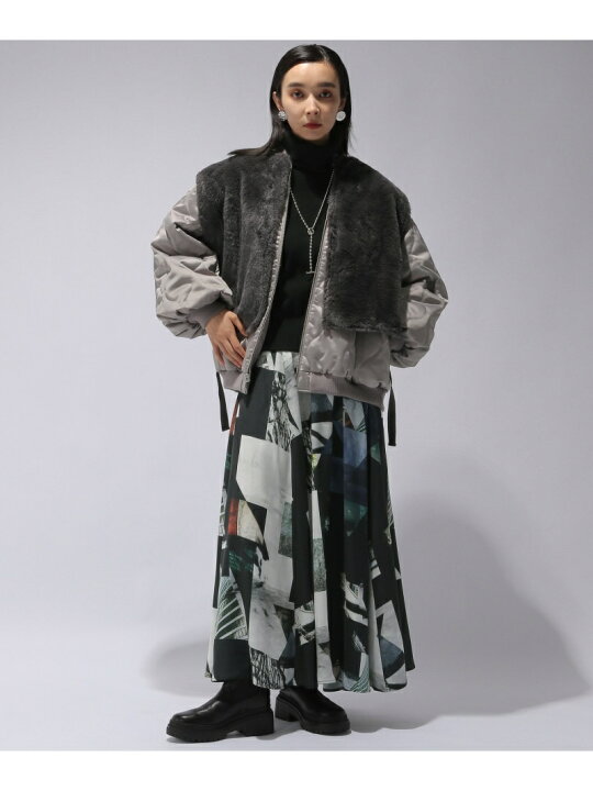 楽天市場】(W)ファーベストレイヤーMA-1 HARE ハレ ジャケット  