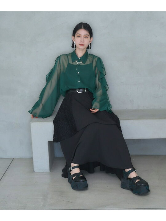 楽天市場】【SALE／11%OFF】ソデフリルシアーシャツ HARE ハレ 