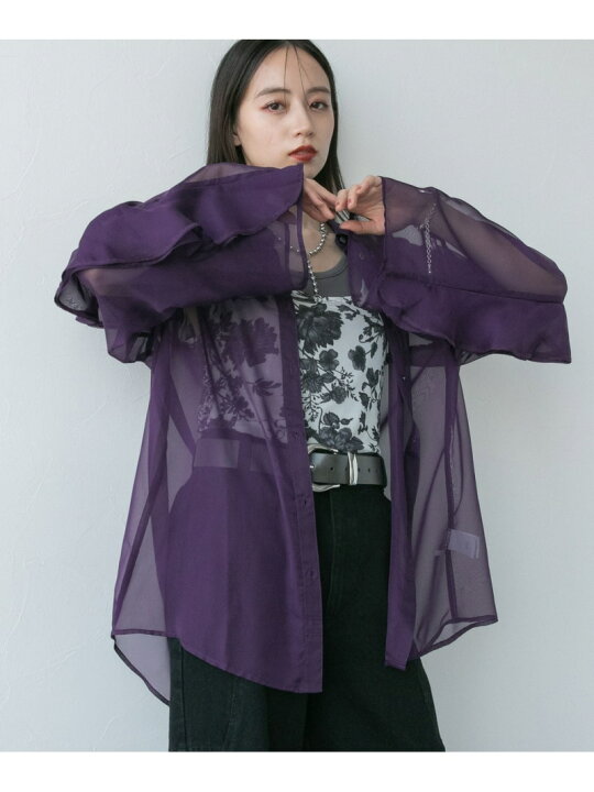 楽天市場】【SALE／11%OFF】ソデフリルシアーシャツ HARE ハレ 