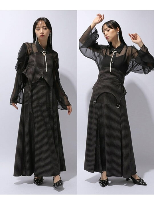 楽天市場】【SALE／27%OFF】2Pセットマルチビスチェ*フレアスカート 