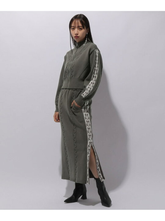 楽天市場】ジャージライクニットセットアップ HARE ハレ スカート 