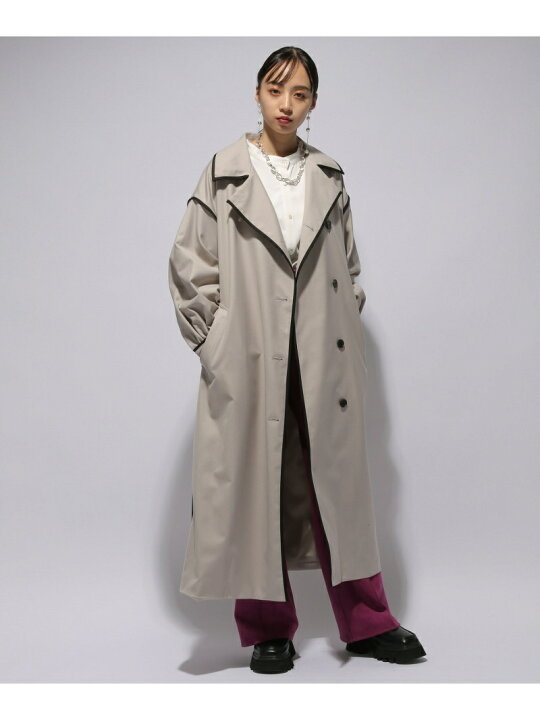 楽天市場】【SALE／50%OFF】(W)パイピングロングコート HARE ハレ 