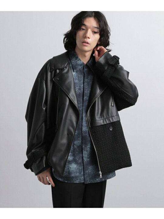 楽天市場】【SALE／40%OFF】(M)FレザーツイードDKGBL HARE ハレ 