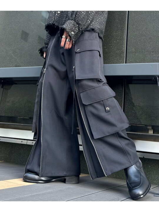 楽天市場】マテリアルZIPカーゴパンツ HARE ハレ パンツ カーゴパンツ  