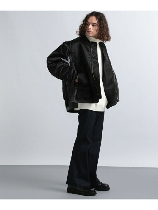 楽天市場】【SALE／40%OFF】(M)サイドZIPレイヤードMA1 HARE ハレ 