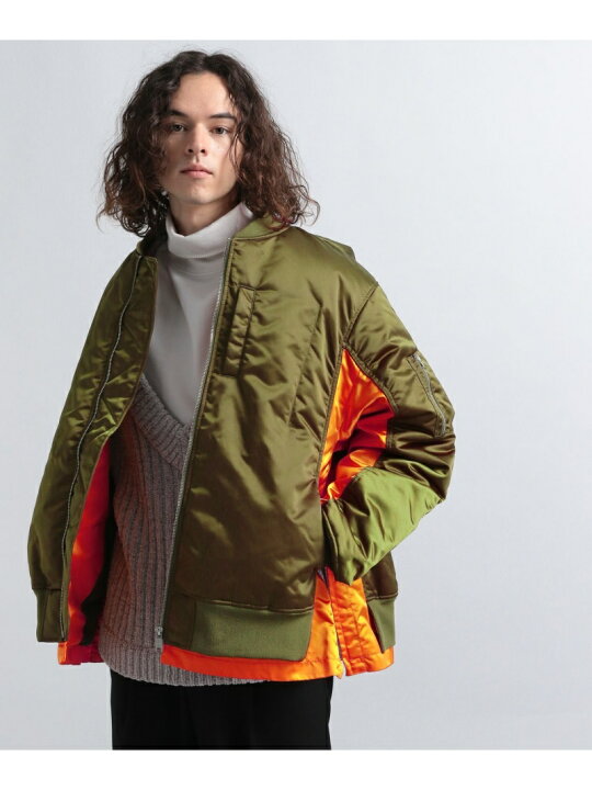 楽天市場】【SALE／40%OFF】(M)サイドZIPレイヤードMA1 HARE ハレ 