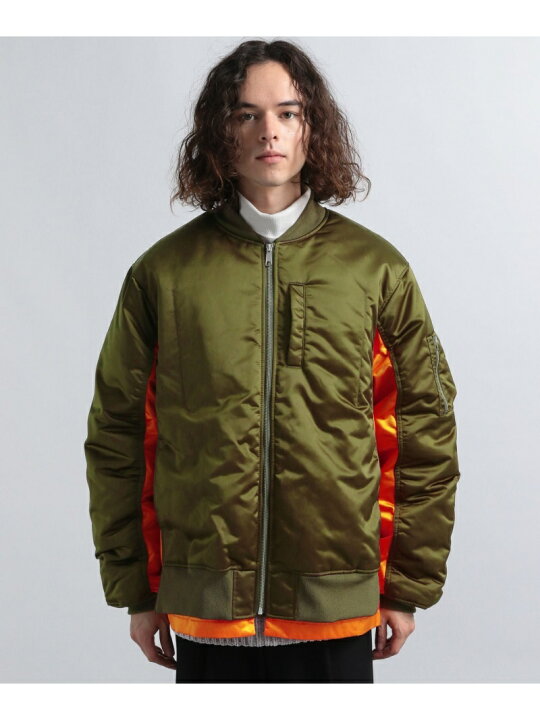楽天市場】【SALE／40%OFF】(M)サイドZIPレイヤードMA1 HARE ハレ 