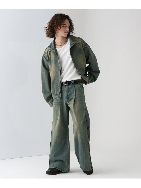 楽天市場】【SALE／40%OFF】【SET UP対応】2WAY-ZIPデニムブルゾン 