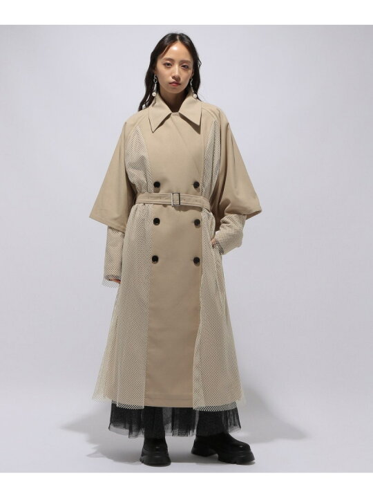 楽天市場】【SALE／26%OFF】メッシュレイヤートレンチコート HARE ハレ 