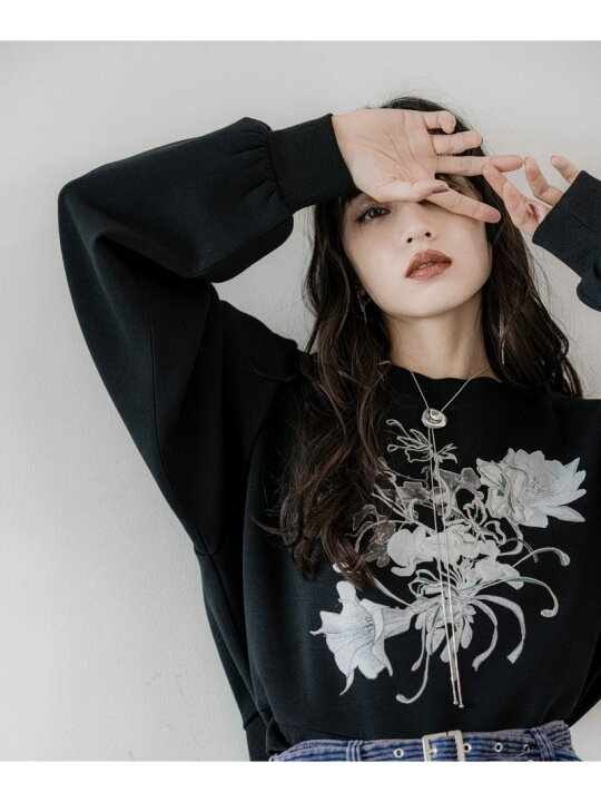 楽天市場】【SALE／33%OFF】Flowerシシュウスウェット HARE ハレ 