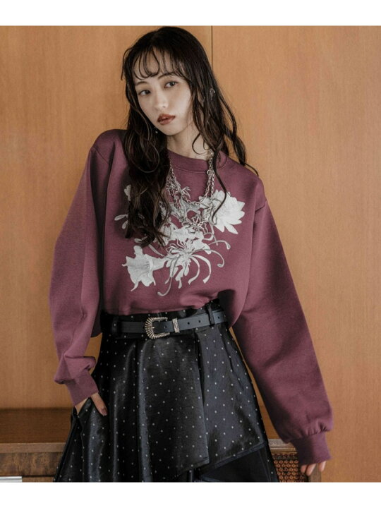 楽天市場】【SALE／33%OFF】Flowerシシュウスウェット HARE ハレ 