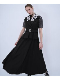 2WAYエリレースジレワンピース HARE ハレ ワンピース・ドレス ワンピース ブラック【送料無料】[Rakuten Fashion]