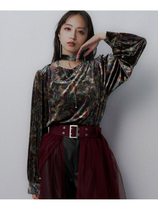 楽天市場】【SALE／30%OFF】2WAYペイズリーガラブラウス HARE ハレ 