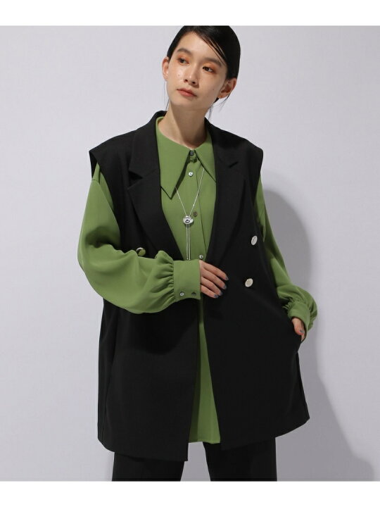 楽天市場】(W)メタルボタンミドルジレ HARE ハレ トップス ベスト  