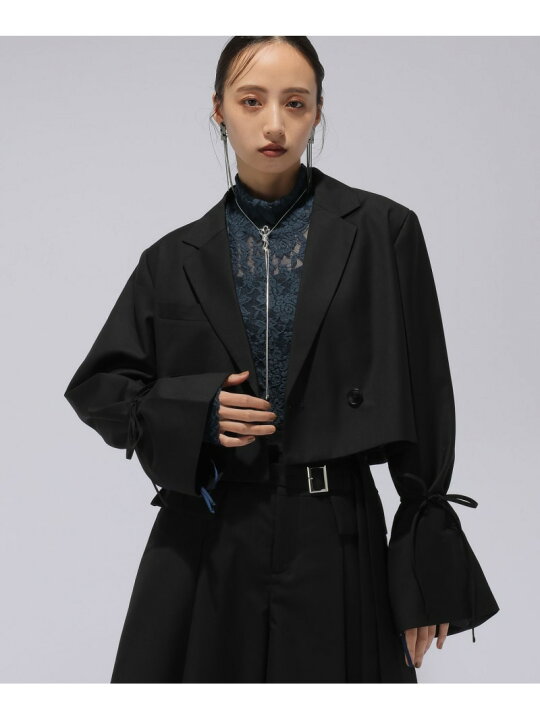HARE】美品◎リボンデザインショートジャケット◎ブラック | ヤマダ 