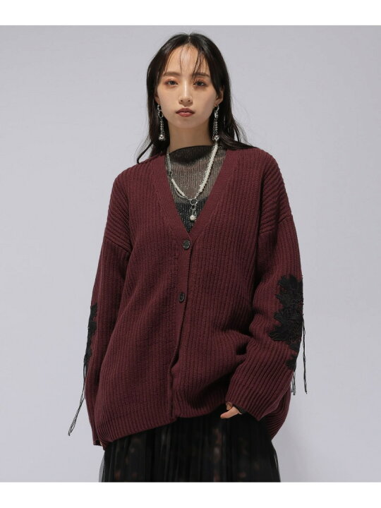 楽天市場】【SALE／50%OFF】ソデシシュウVネックカーディガン HARE 