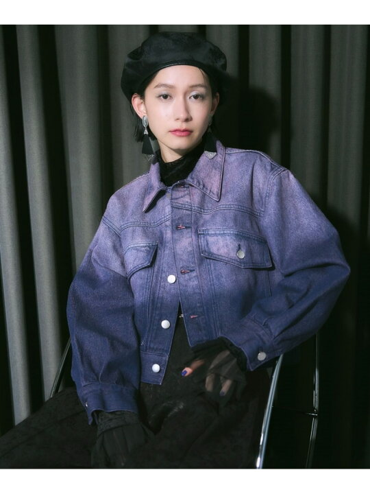 楽天市場】【SALE／28%OFF】グラデーションデニムショートジャケット 