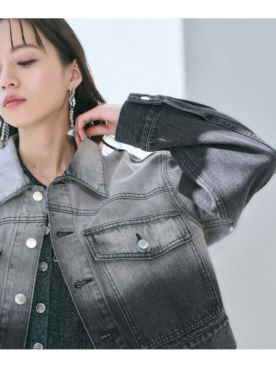 楽天市場】【SALE／28%OFF】グラデーションデニムショートジャケット 