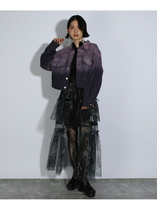 楽天市場】【SALE／28%OFF】グラデーションデニムショートジャケット 