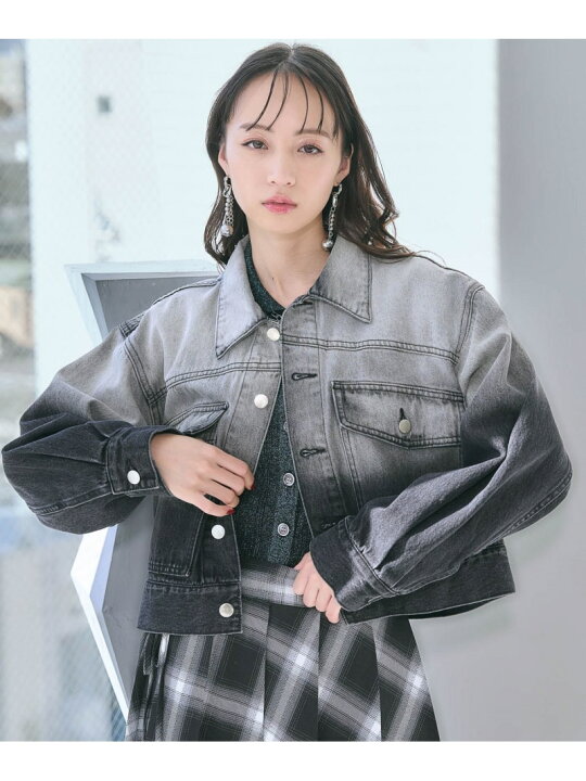 楽天市場】【SALE／28%OFF】グラデーションデニムショートジャケット 