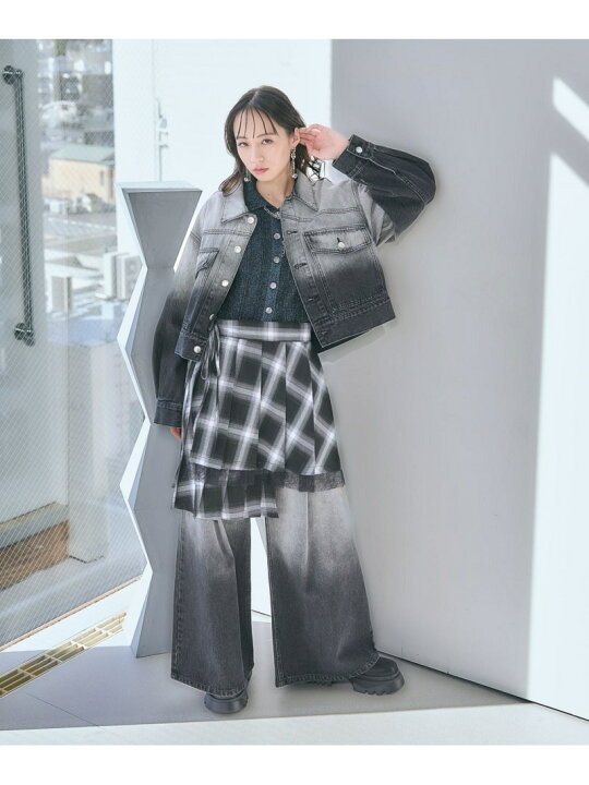楽天市場】【SALE／28%OFF】グラデーションデニムショートジャケット 