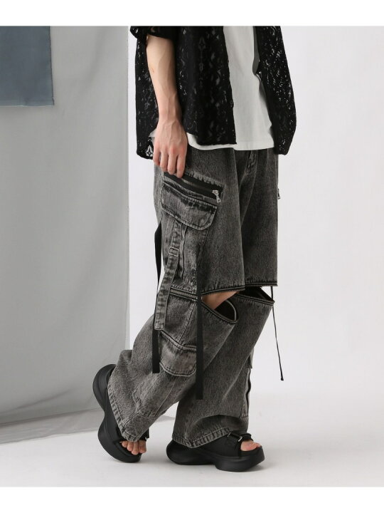 楽天市場】【SALE／37%OFF】2WAY-ZIPカーゴデニムパンツ HARE ハレ 