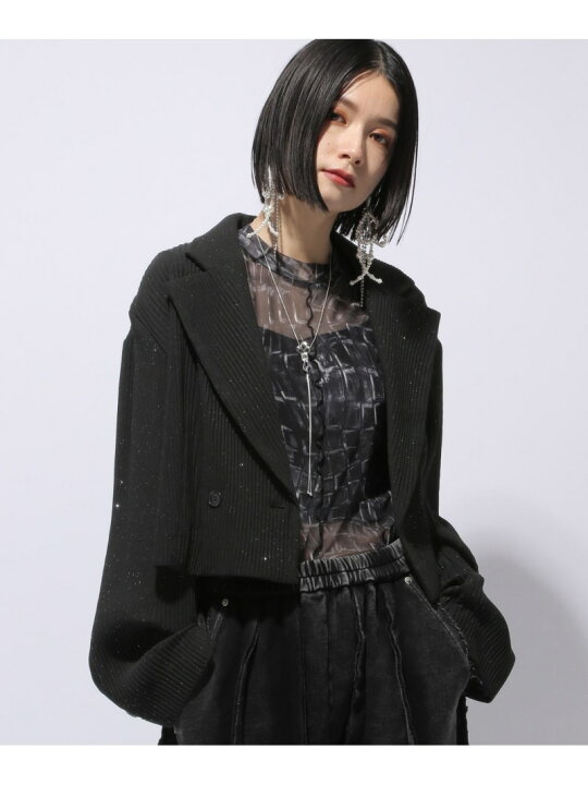 楽天市場】【SALE／23%OFF】カットプリーツラメショートジャケット 