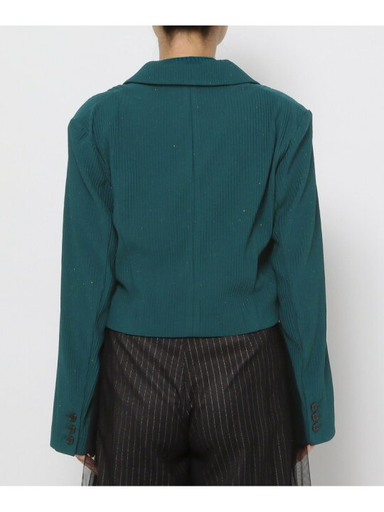 楽天市場】【SALE／23%OFF】カットプリーツラメショートジャケット  