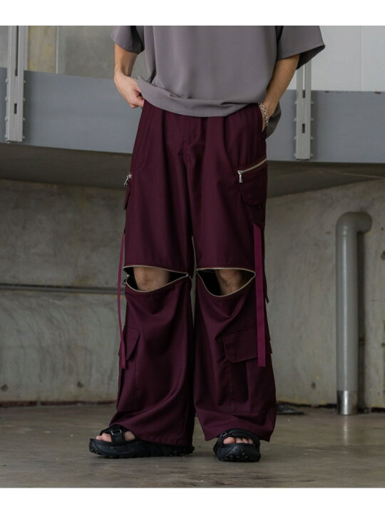 楽天市場】【SALE／30%OFF】【SET UP対応】2WAY-ZIPカーゴパンツ HARE 