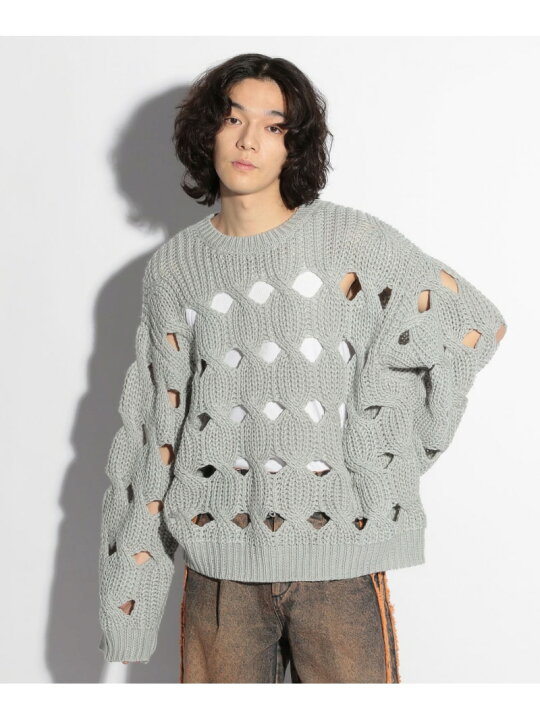 楽天市場】【SALE／50%OFF】スカシケーブルニットプルオーバー HARE 