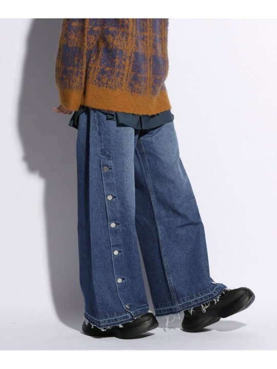 楽天市場】【SALE／30%OFF】サイドボタンワイドデニムパンツ HARE ハレ  