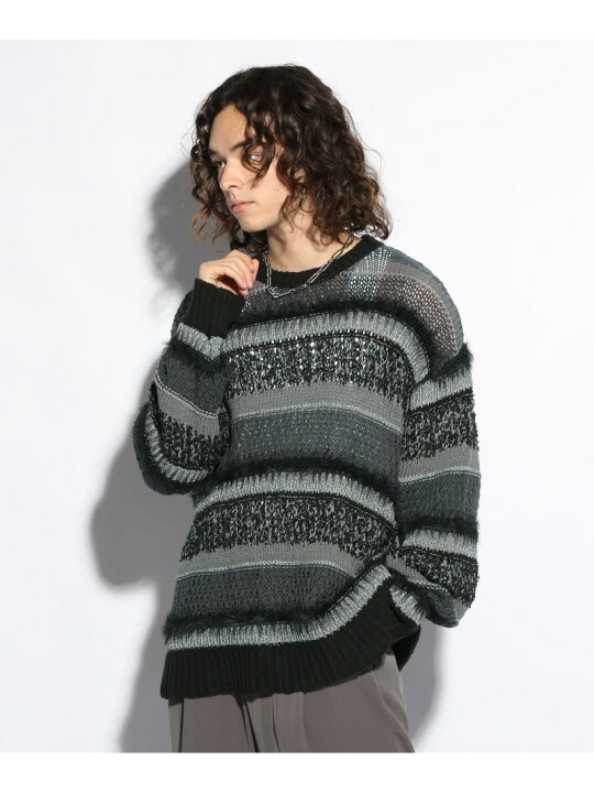 楽天市場】【SALE／50%OFF】MIXヤーンボーダーニット HARE ハレ 