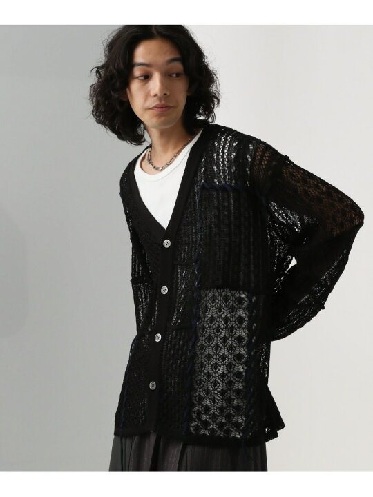 楽天市場】【SALE／37%OFF】スカシアミステッチニットカーディガン 
