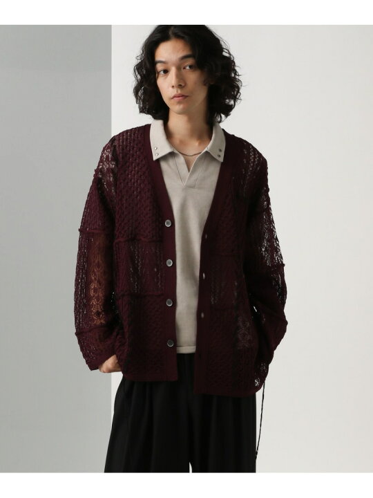 楽天市場】【SALE／37%OFF】スカシアミステッチニットカーディガン 