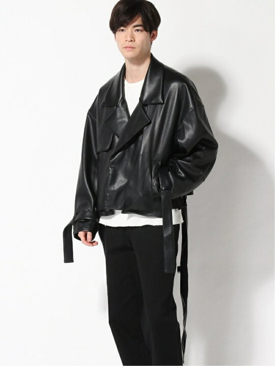 楽天市場】【SALE／30%OFF】(M)STレザーショートトレンチ HARE ハレ  