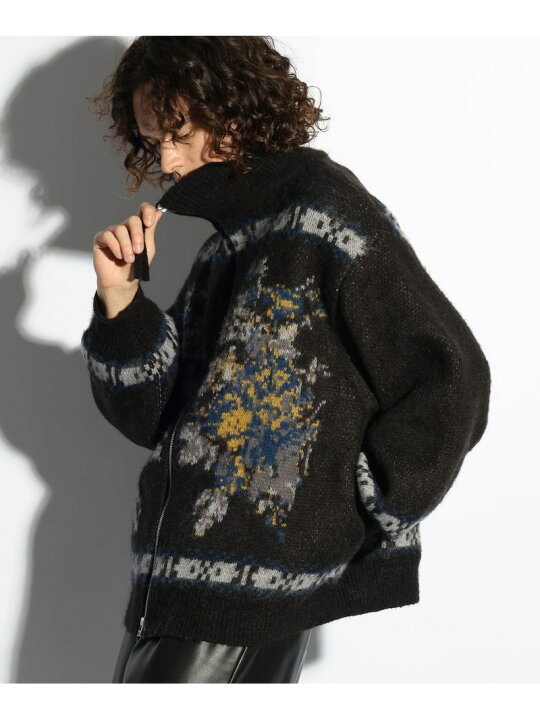 楽天市場】【SALE／50%OFF】フラワーモチーフニットブルゾン HARE ハレ 