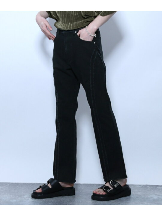 楽天市場】【SALE／50%OFF】(M)フリンジラインデニムP HARE ハレ 