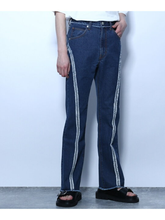 楽天市場】【SALE／50%OFF】(M)フリンジラインデニムP HARE ハレ 