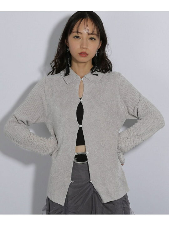 楽天市場】【SALE／44%OFF】アミジキリカエタイトニットカーディガン 